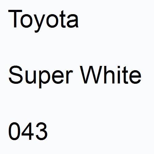 Toyota, Super White, 043.